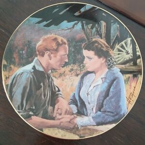 Gone with the Wind collector plate "Scarlett and Ashley After the War"